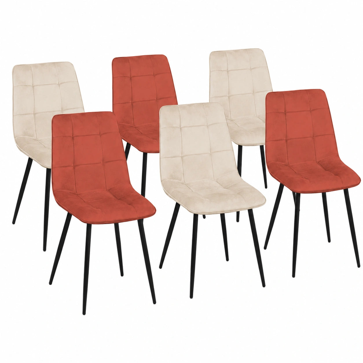 lot-de-6-chaises-en-velours-couleurs-mixtes-terracotta-et-beige-jgzekk9604ij
